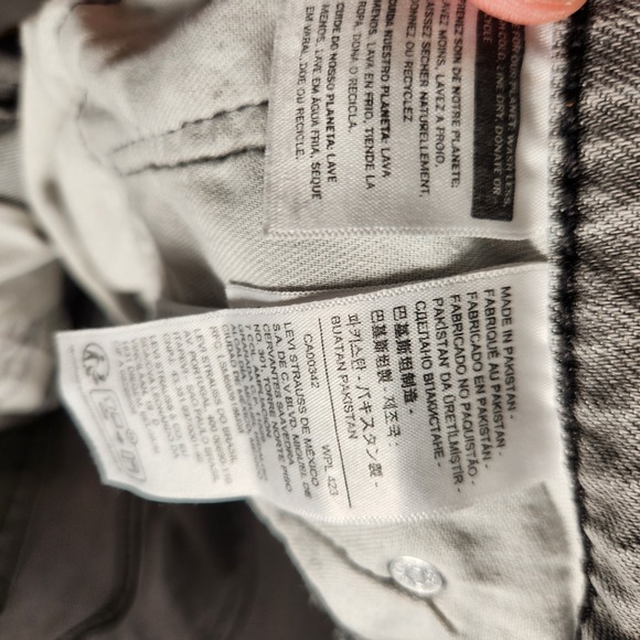 Levi's 514 Jeans Men's 30X32 (Tag 29X32) Gray Zip‎ Stretch Cotton Blend - Picture 8 of 16